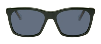 Shop Gucci Gg0558s 004 Rectangular / Square Sunglasses In Blue