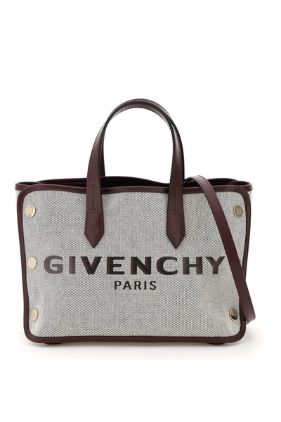 Shop Givenchy Bond Mini Tote Bag In Aubergine