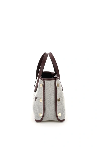 Shop Givenchy Bond Mini Tote Bag In Aubergine