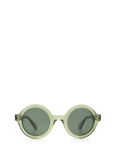 Shop Lesca Phil Sun Green 2 Sunglasses In A9