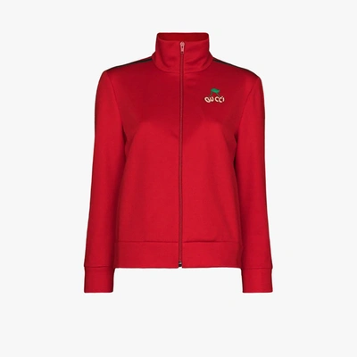 Shop Gucci Retro Track Jacket In Red