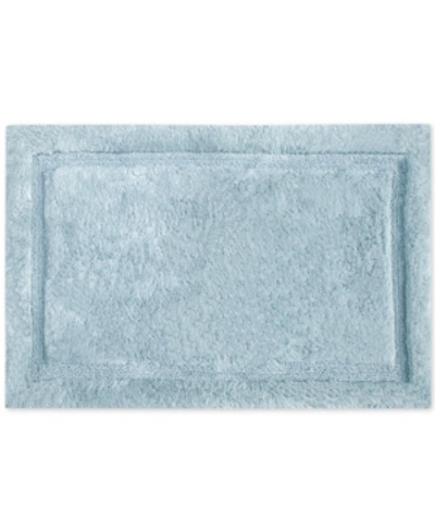 Shop Grund Asheville Series 24" X 40" Organic Cotton Bath Rug Bedding In Denim Blue