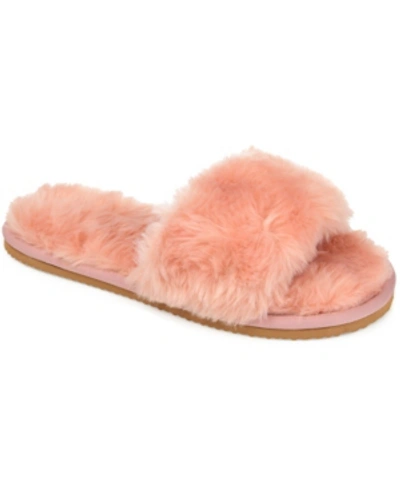 Shop Journee Collection Women's Dawn Slide Slippers In Rose