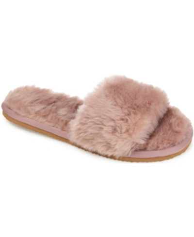 Shop Journee Collection Women's Dawn Slide Slippers In Lavender