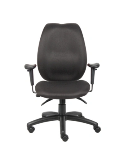 Shop Boss Office Products High-back Task Chair With Adjustable Arms In Black