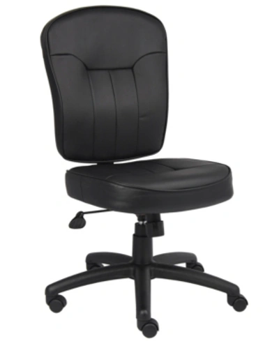 Shop Boss Office Products Leatherplus Task Chair In Black