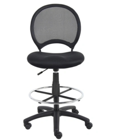 Shop Boss Office Products Mesh Drafting Stool In Black