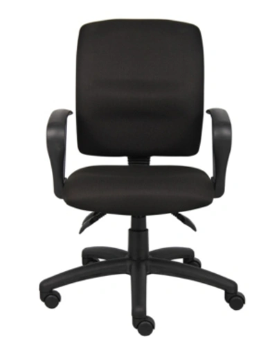 Shop Boss Office Products Multi-function Fabric Task Chair W/loop Arms In Black