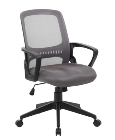 Shop Boss Office Products Contemporary Mesh Task Chair In Grey