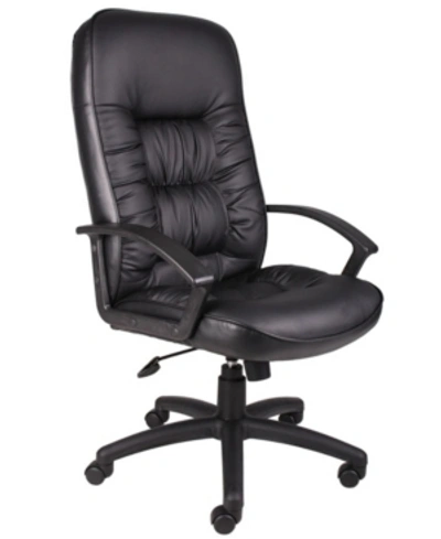 Shop Boss Office Products High Back Leatherplus Chair In Black