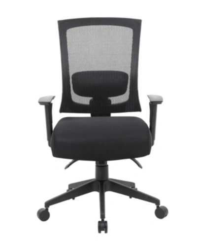 Shop Boss Office Products Mesh Back 3-paddle Task Chair In Black