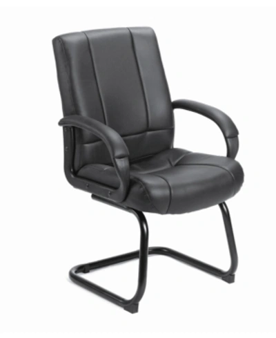 Boss Office Products Caressoft Executive Mid Back Chair In Black