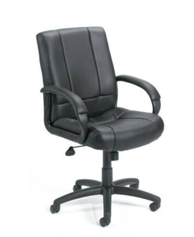 Shop Boss Office Products Caressoft Executive Mid Back Chair In Black