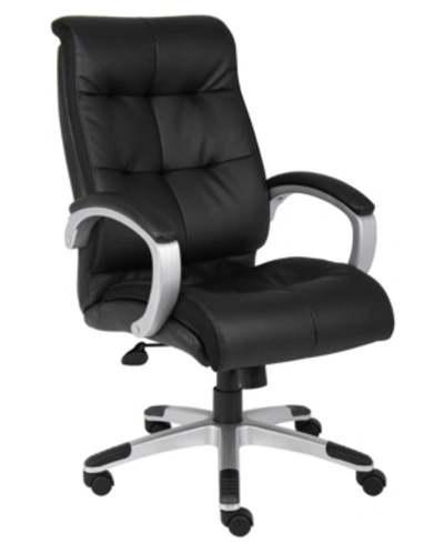 Shop Boss Office Products Double Plush High Back Executive Chair In Black