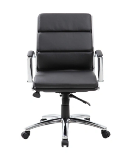 Shop Boss Office Products Caressoftplus Executive Mid-back Chair In Black