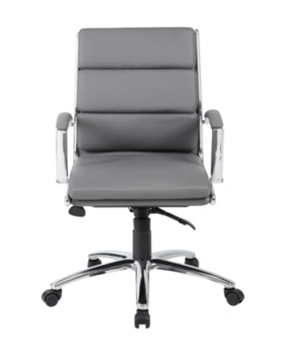 Shop Boss Office Products Caressoftplus Executive Mid-back Chair In Grey