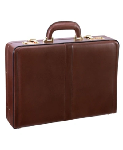 Shop Mcklein Reagan Attache Briefcase In Brown