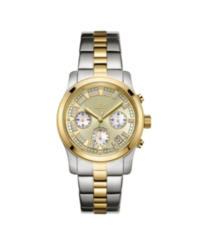 Shop Jbw Women's Muse Diamond (1/5 Ct.t.w.) Stainless Steel Watch In Silver