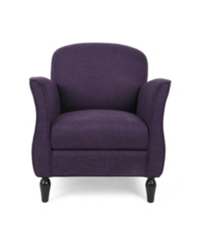 Shop Noble House Swainson Arm Chair In Purple