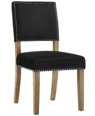 Shop Modway Oblige Wood Dining Chair In Black