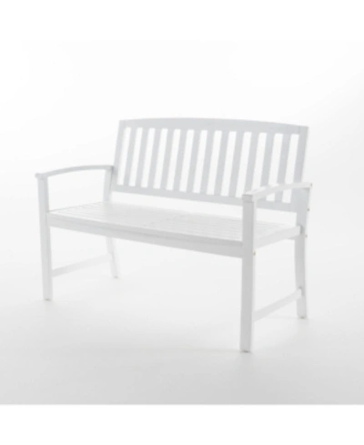 Shop Noble House Loja Outdoor Bench In White
