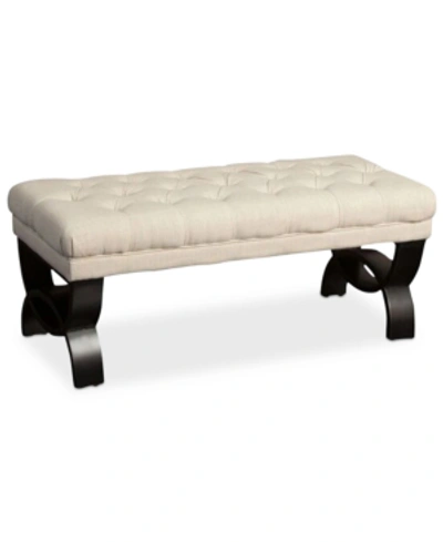 Shop Noble House Quintyn Bench In Light Beig