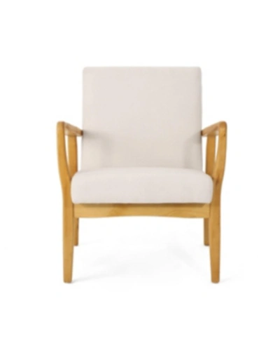 Shop Noble House Perseus Club Chair In Ivory