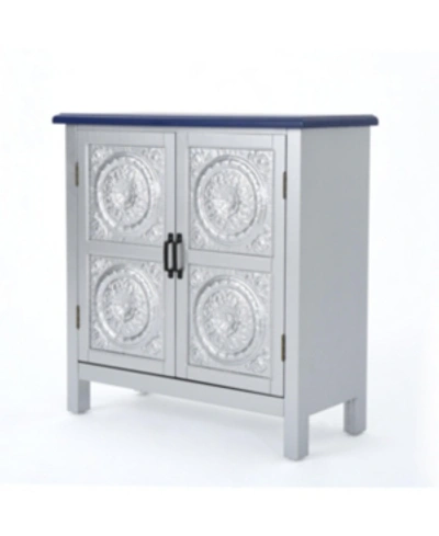 Shop Noble House Alana Firwood Cabinet In Navy
