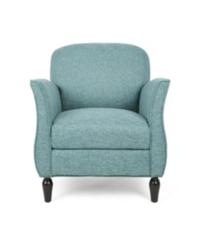 Shop Noble House Swainson Arm Chair In Teal