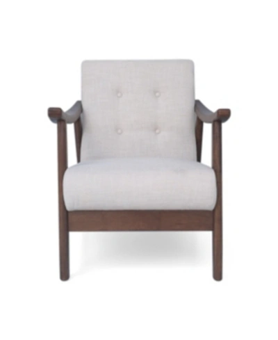 Shop Noble House Chabani Accent Chair In Beige