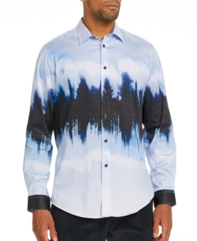 Shop Brooklyn Brigade Men's Slim-fit Glacier Long Sleeve Shirt In Light Blue
