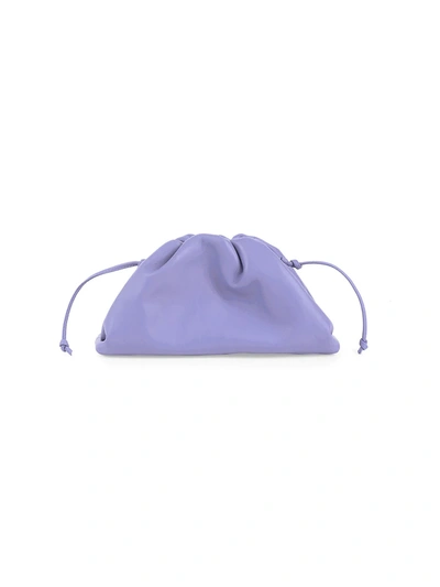 Shop Bottega Veneta Women's Mini The Pouch Leather Clutch In Lavender