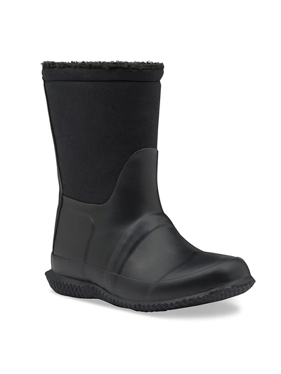 Shop Hunter Baby's, Little Boy's & Boy's Original Faux Shearling-lined Rain Boots In Black