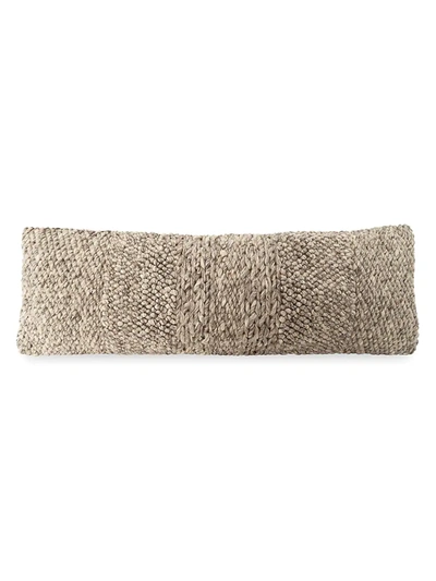 Shop Anaya Handwoven Textured Wool-blend Pillow