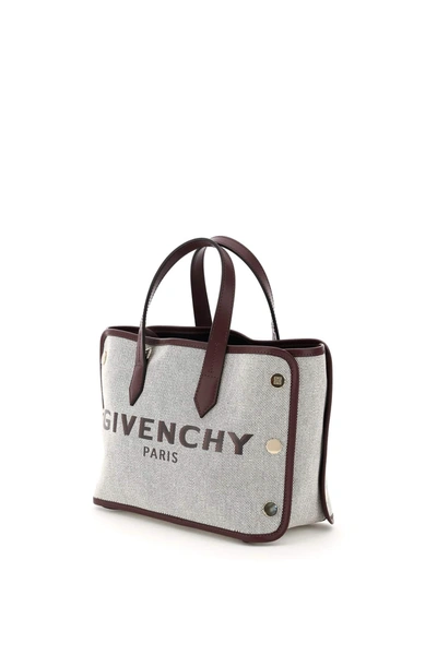 Shop Givenchy Bond Mini Tote Bag In Beige,purple