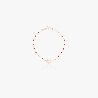 Gigi Clozeau 18k Yellow Gold Heart Supreme 17 Cm Diamond Bracelet In Gold