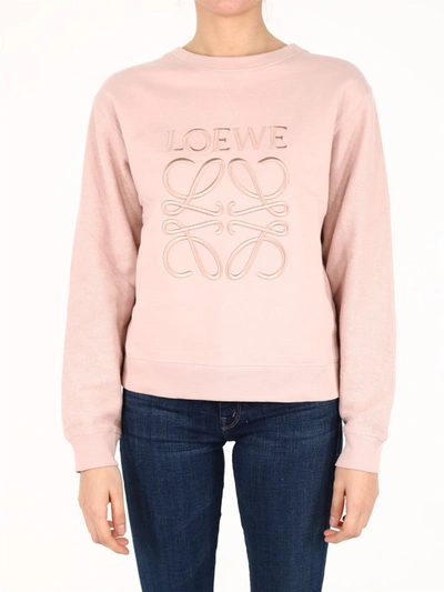 Shop Loewe Anagram Sweatshirt Pink