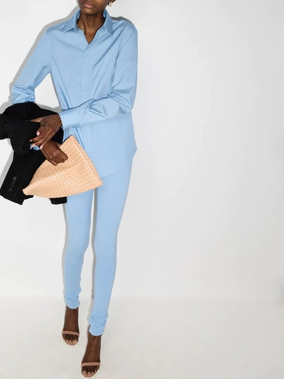 Wardrobe.nyc Classic Cotton Long-sleeved Shirt In Blue