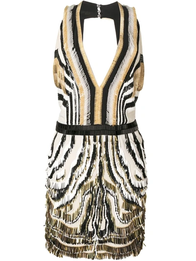 Pre-owned Gucci Open Back Sequinned Dress In Gold