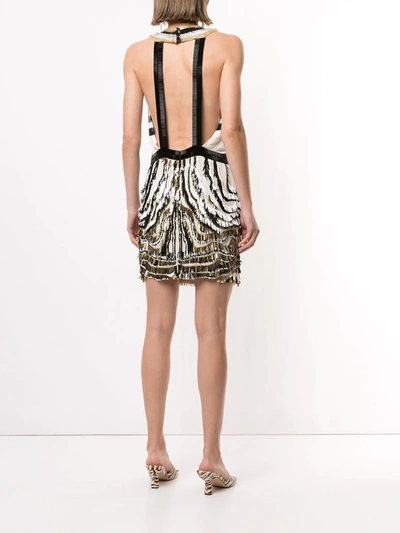 Pre-owned Gucci Open Back Sequinned Dress In Gold