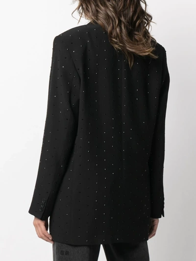 Shop Iro Neill Crystal-embellished Blazer In Black