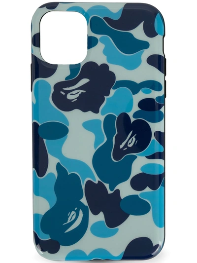 Shop A Bathing Ape Camouflage Iphone 11 Case In Blue