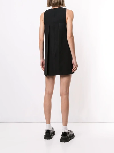 Pre-owned Fendi Bead-embellished A-line Mini Dress In Black