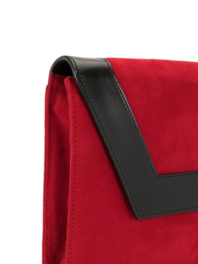 Pre-owned Celine  Flap Crossbody Bag In Red