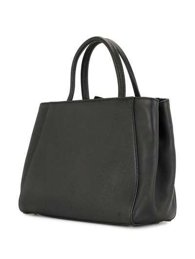 Pre-owned Fendi Peekaboo Two-way Bag In Black