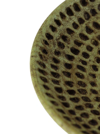 Nuove Forme Textured Ceramic Bowl In Green