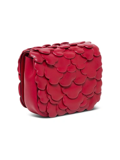Shop Valentino Atelier 03 Rose Edition Leather Crossbody Bag In Red