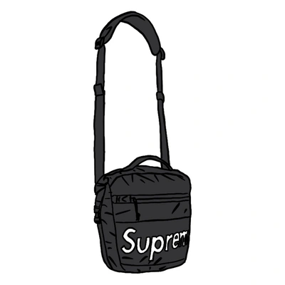 Pre-owned Supreme  Waterproof Reflective Speckled Shoulder Bag Black