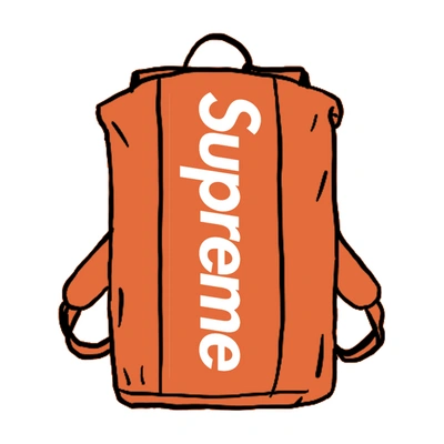 Pre-owned Supreme Waterproof Reflective Speckled Backpack Orange | ModeSens