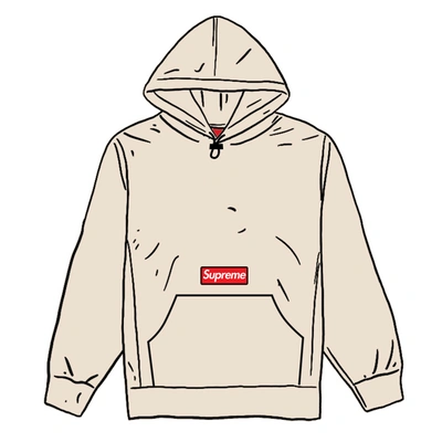 Pre-owned Supreme Polartec Hooded Sweatshirt (fw20) Natural | ModeSens